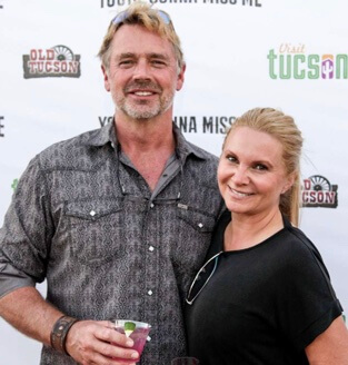  John Schneider with his late wife.